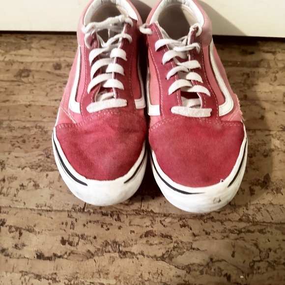 Vans Pink Old Skool Canvas Sneakers Iridescent eyelets - Picture 3 of 7